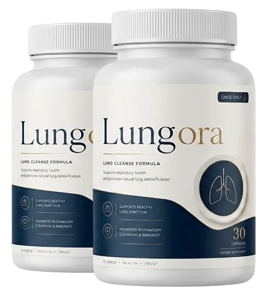 Lungora two-bottle package shown on the review page