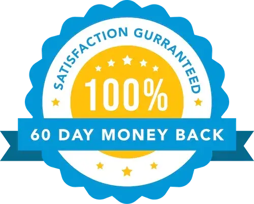 60-day money-back guarantee badge