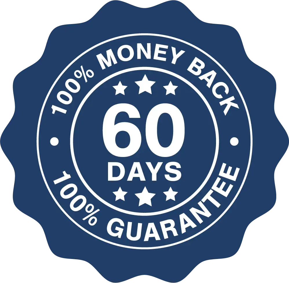 60 day money back guarantee